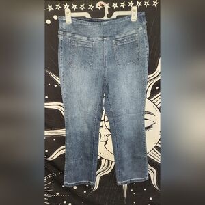 Belle by Kim Gravel Mid Wash Straight Leg Jeans